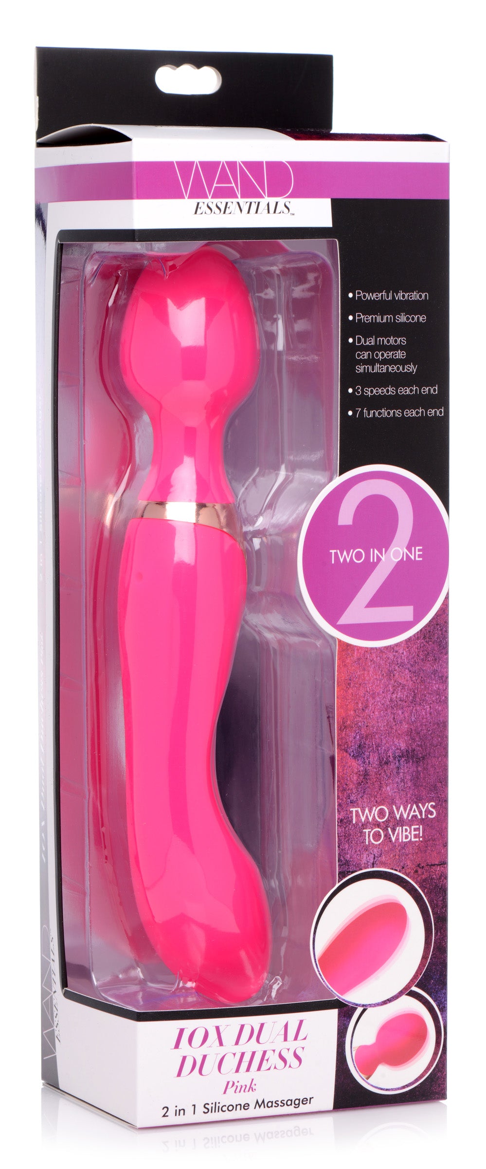 10X Dual Duchess 2-in-1 Silicone Massager