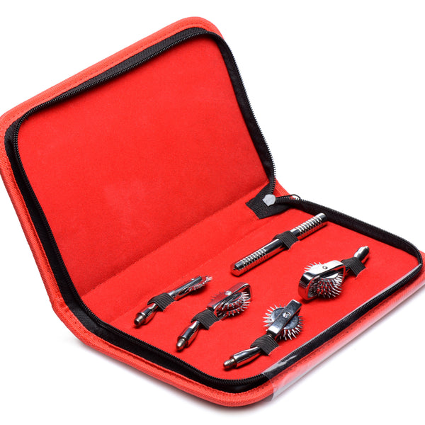 Deluxe Wartenberg Wheel Set with Travel Case