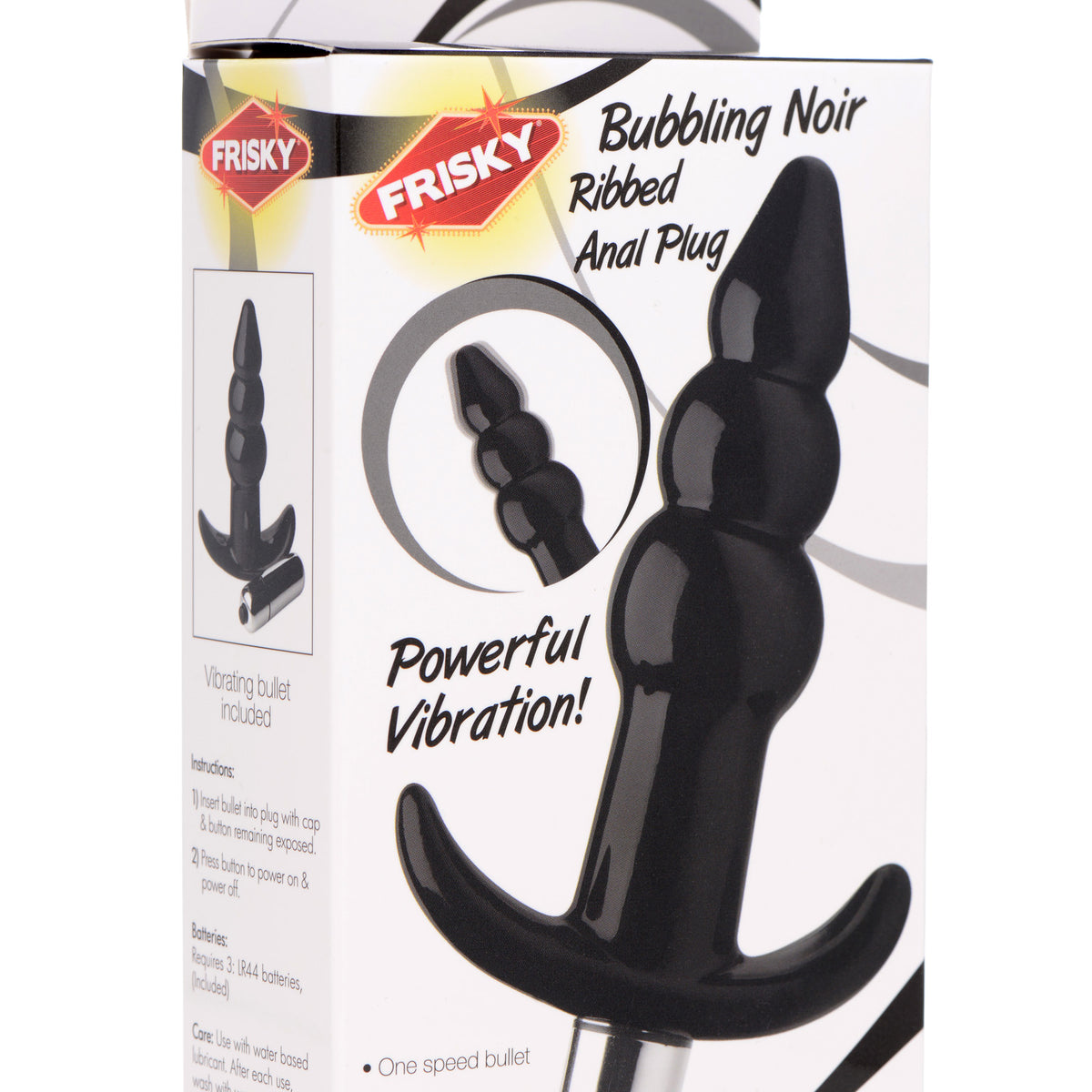 Ribbed Vibrating Butt Plug -