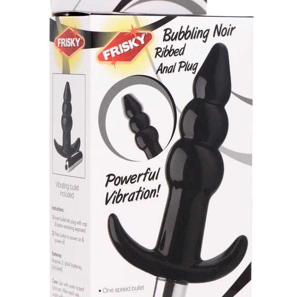 Ribbed Vibrating Butt Plug -