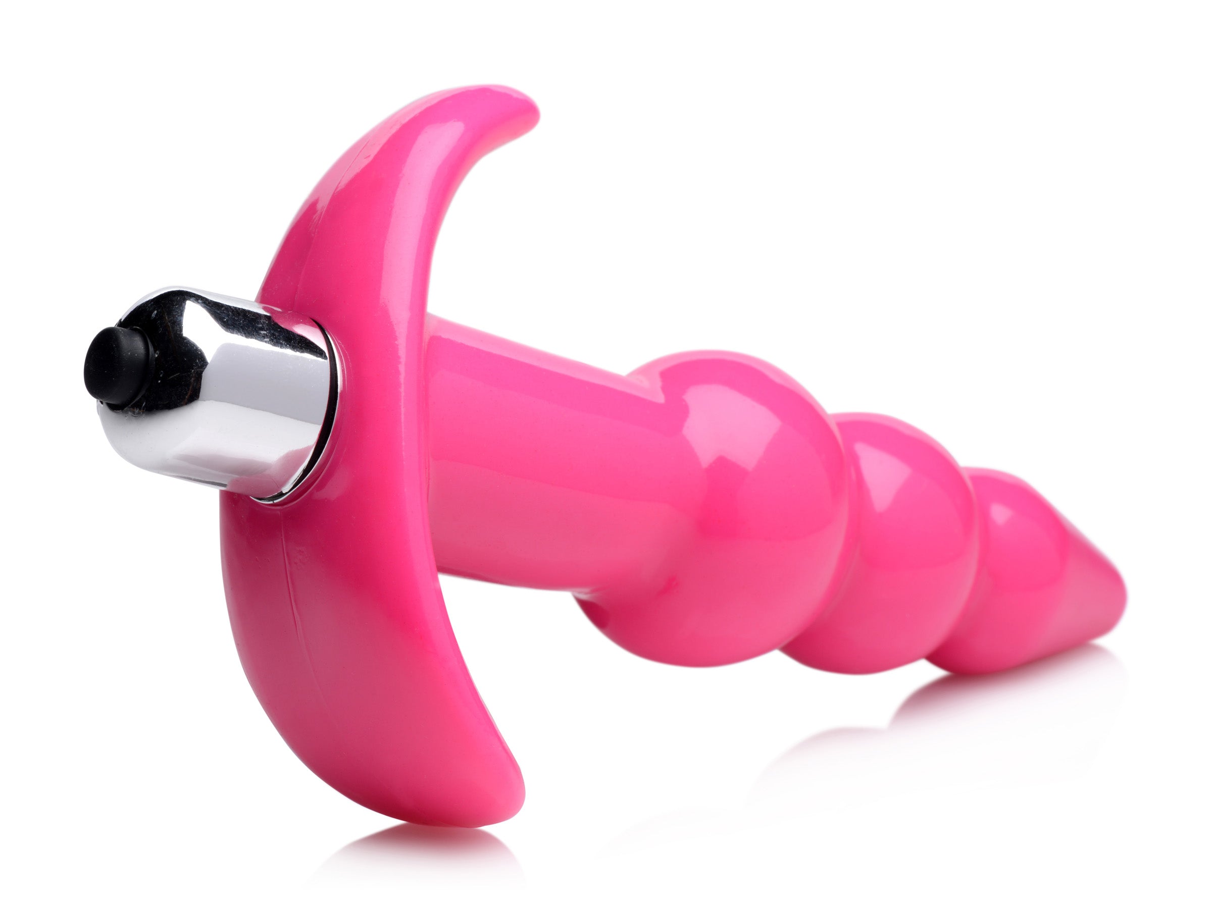 Ribbed Vibrating Butt Plug