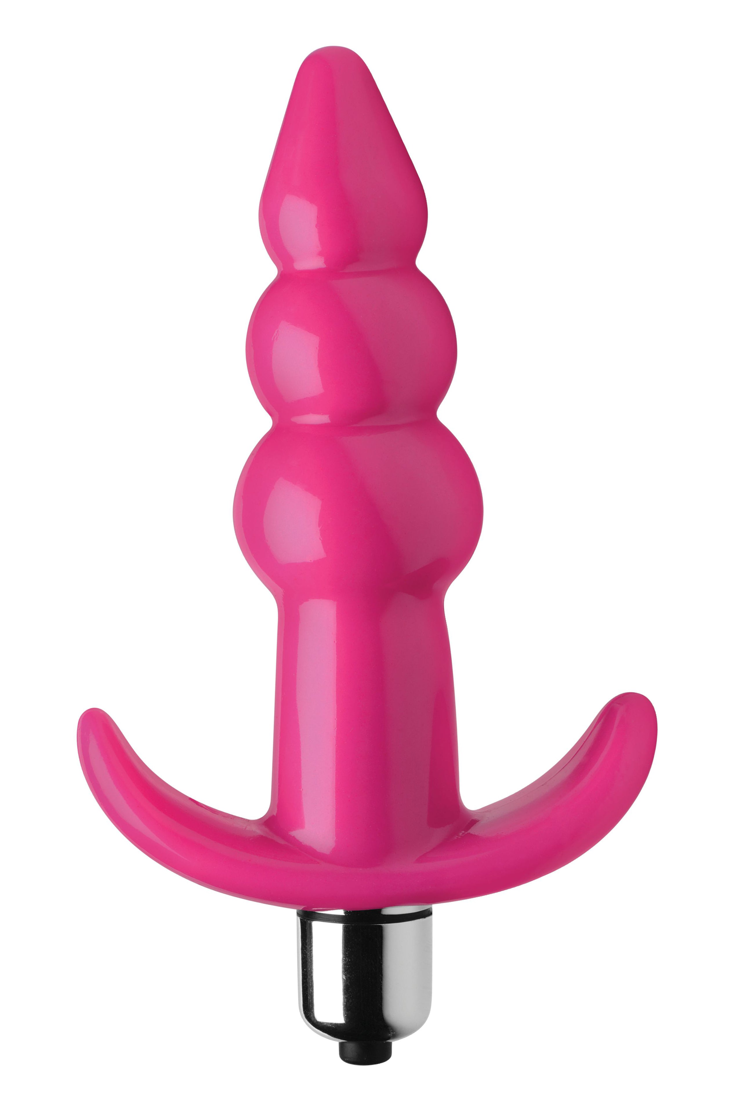 Ribbed Vibrating Butt Plug