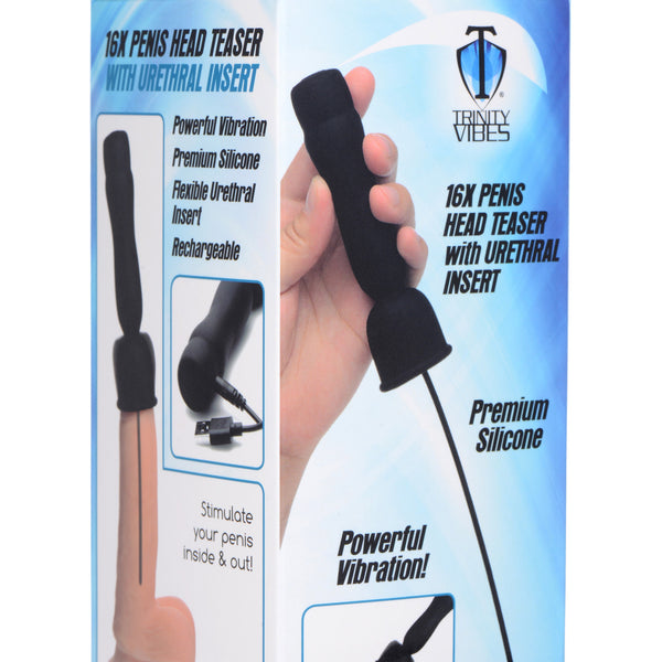 16X Penis Head Teaser with Urethral Sound