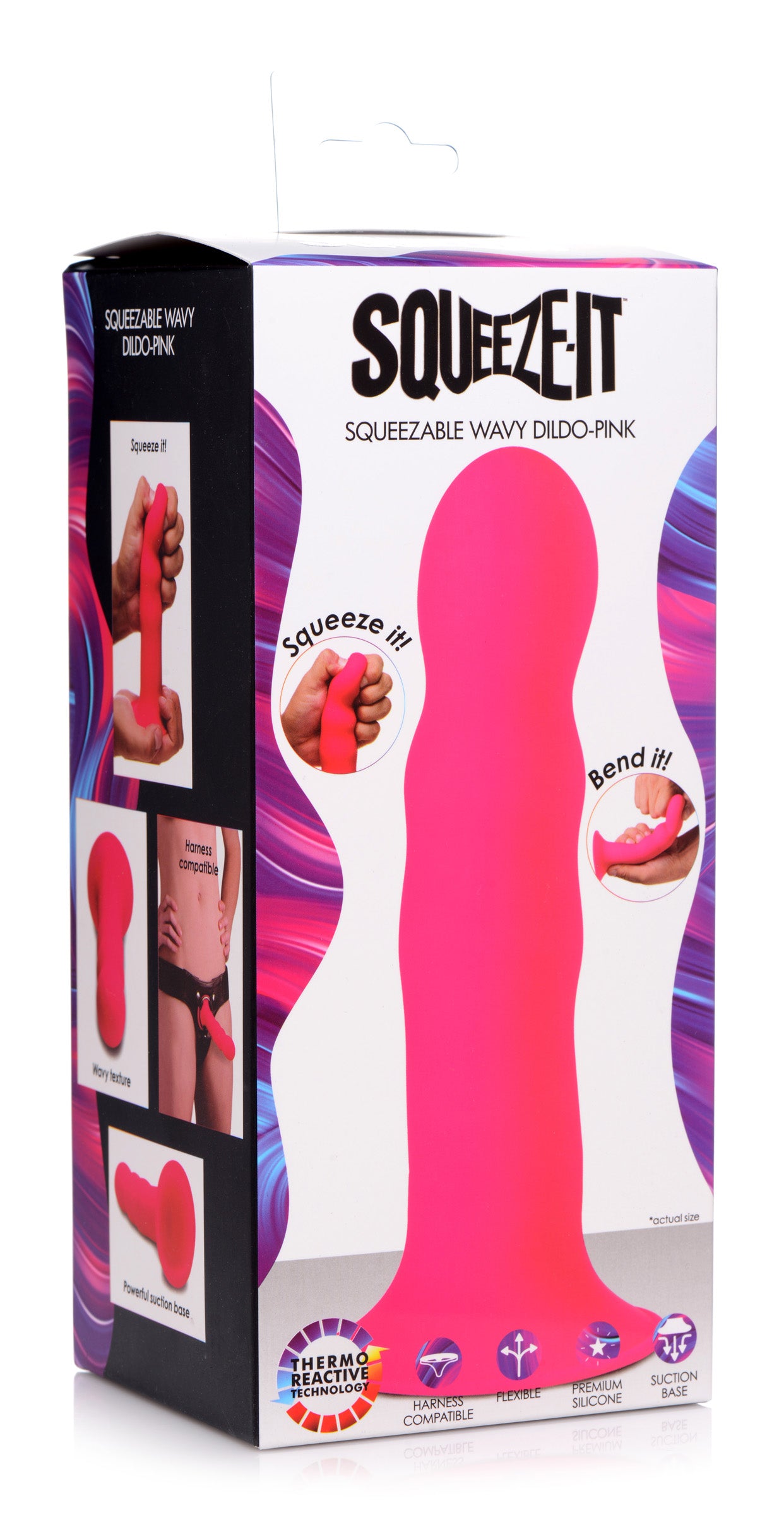 Squeezable Wavy Dildo