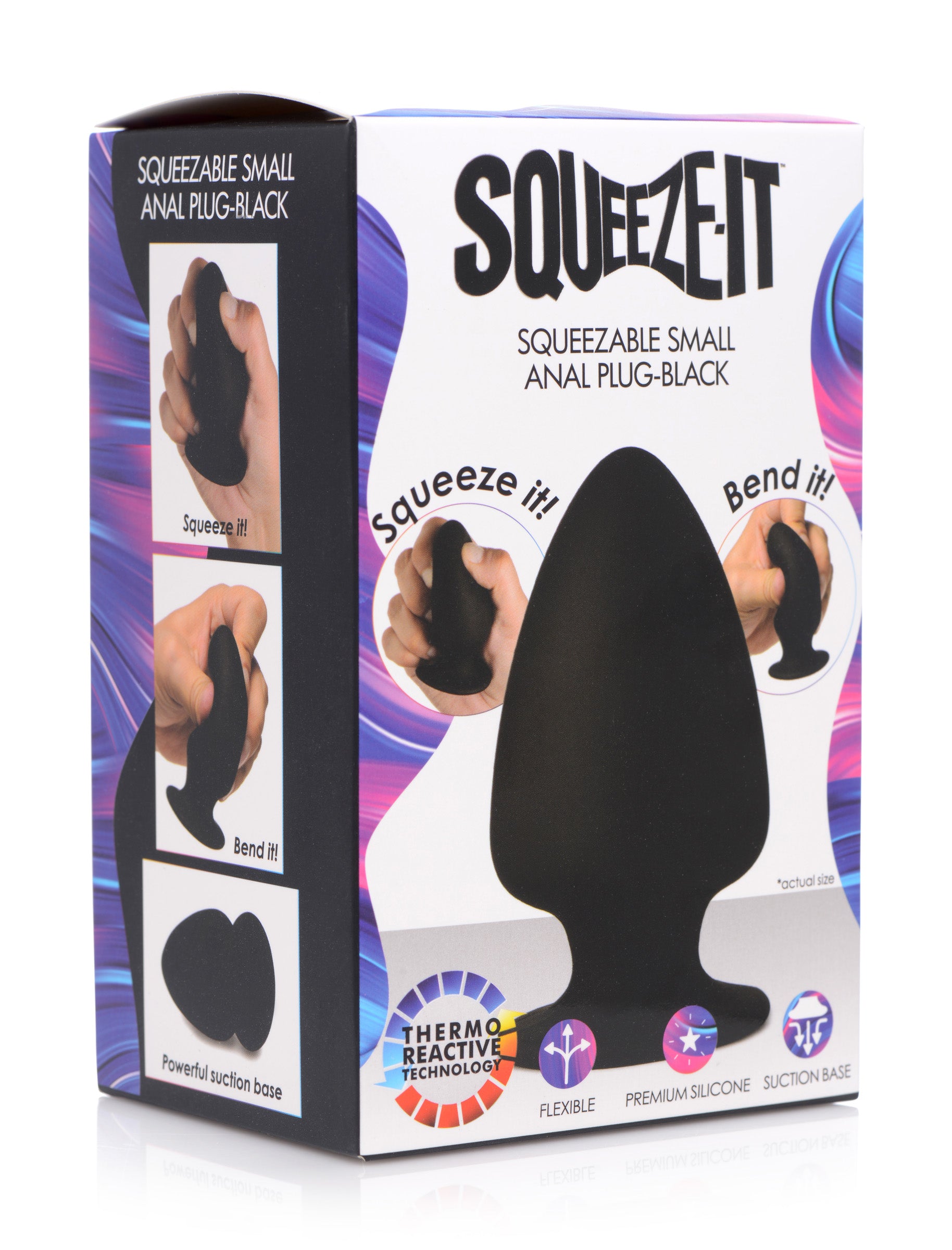 Squeezable Silicone Anal Plug - Large