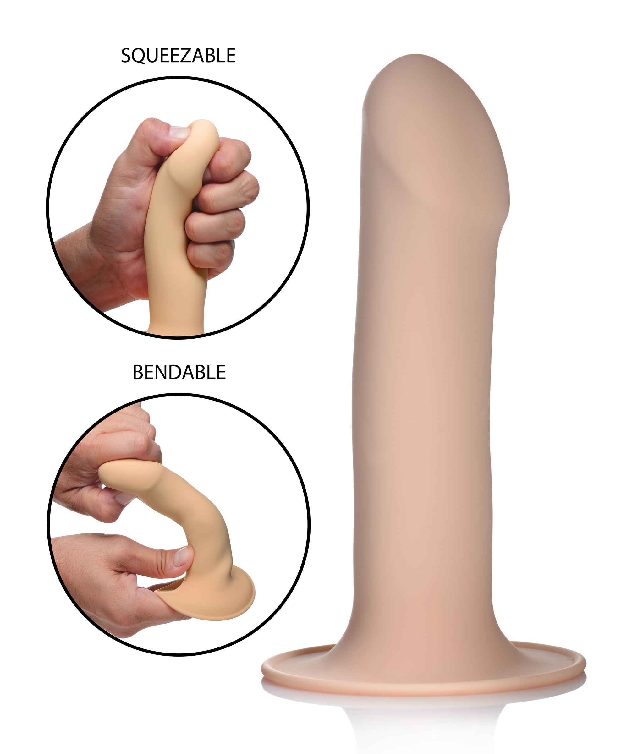 Squeezable Phallic Dildo