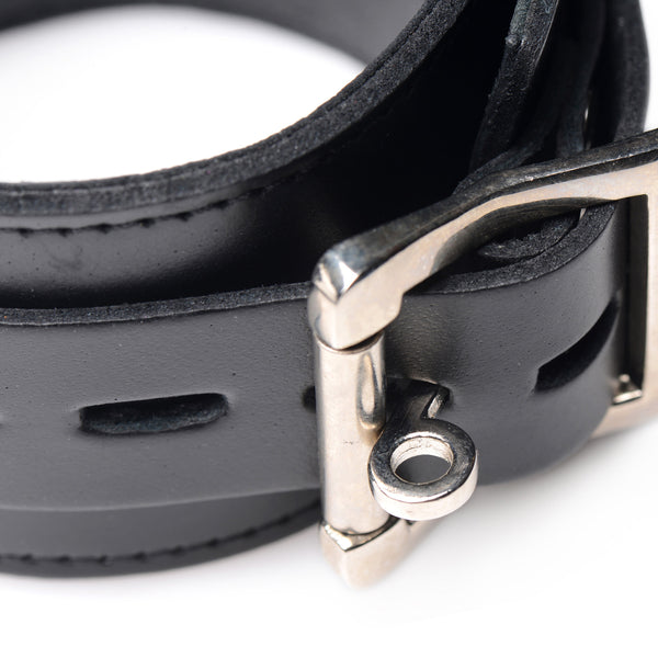 Leather Wrapped Spreader Bar with Cuffs