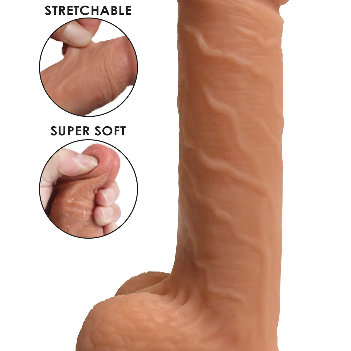 Easy Riders Dual Density Silicone Dildo - 7 Inch