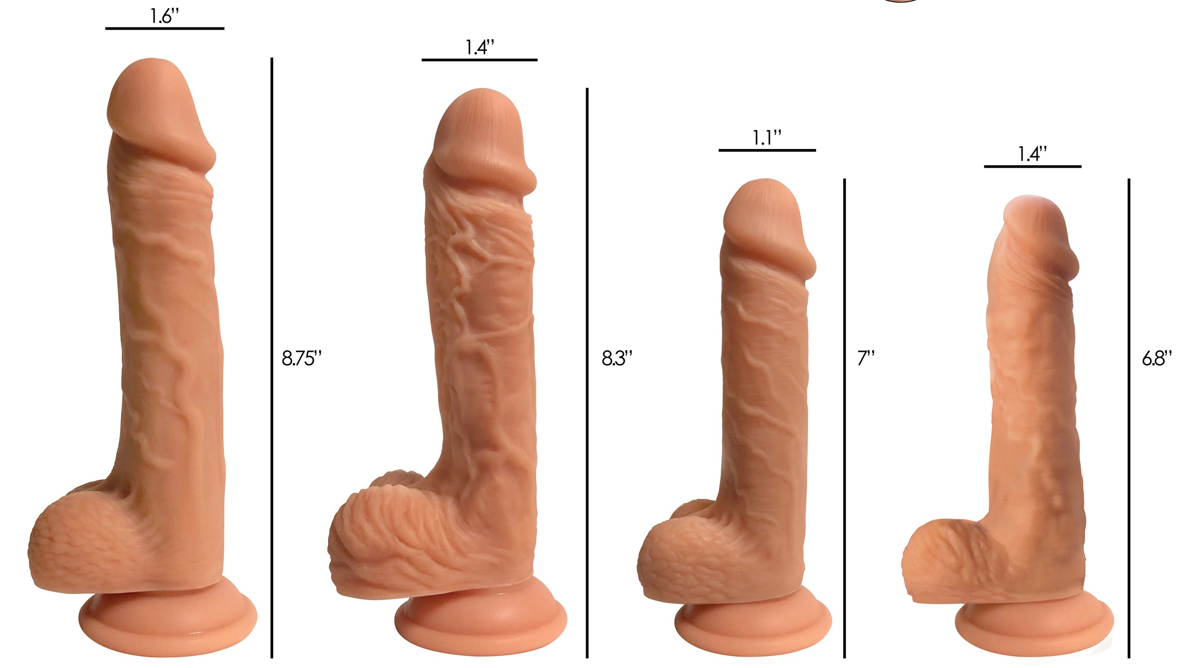 Easy Riders Dual Density Silicone Dildo - 6 Inch