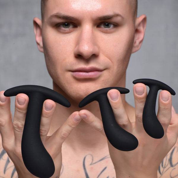 Dark Delights 3 Piece Curved Anal Trainer Set