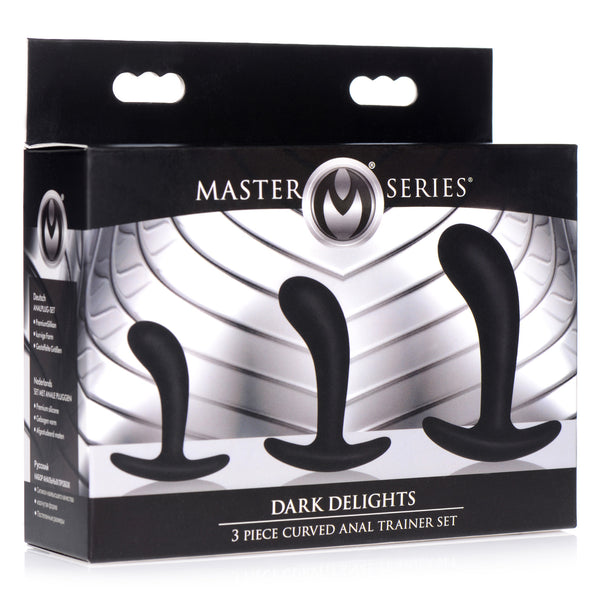 Dark Delights 3 Piece Curved Anal Trainer Set