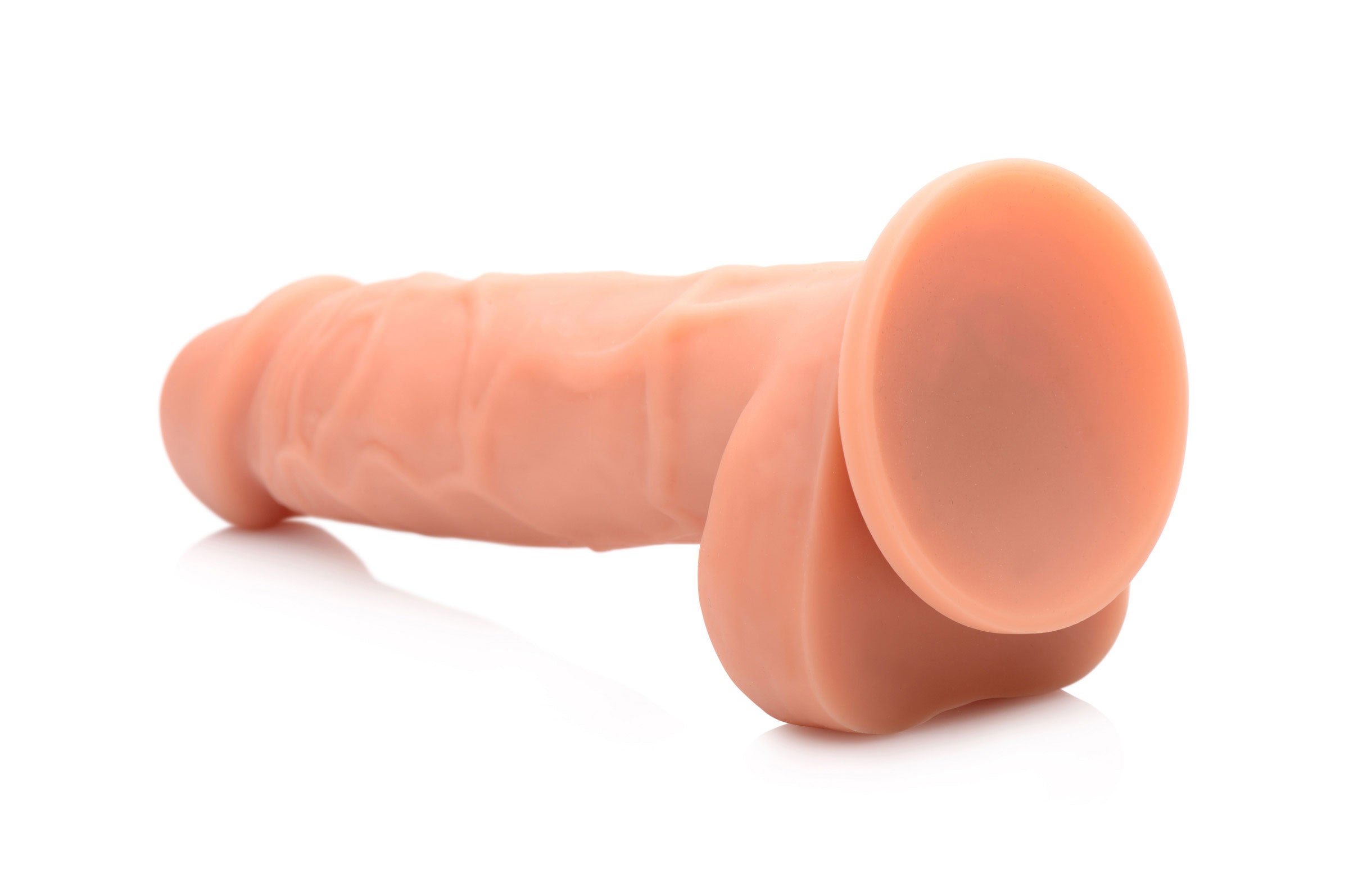 Power Pecker 7 Inch Silicone Dildo with Balls