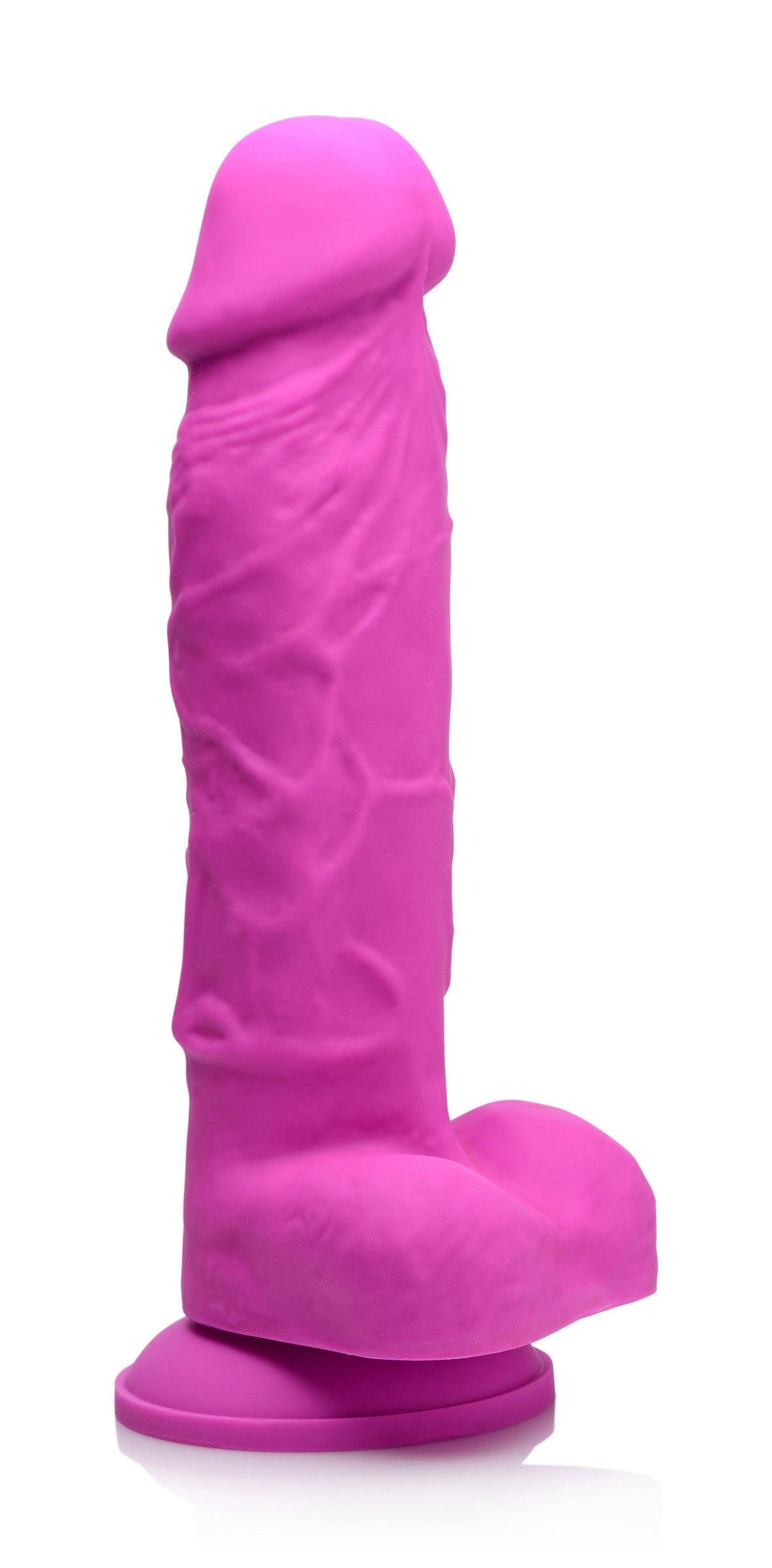 Power Pecker 7 Inch Silicone Dildo with Balls