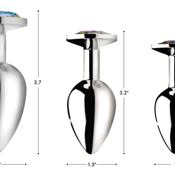 Rainbow Prism Gem Anal Plug - Large