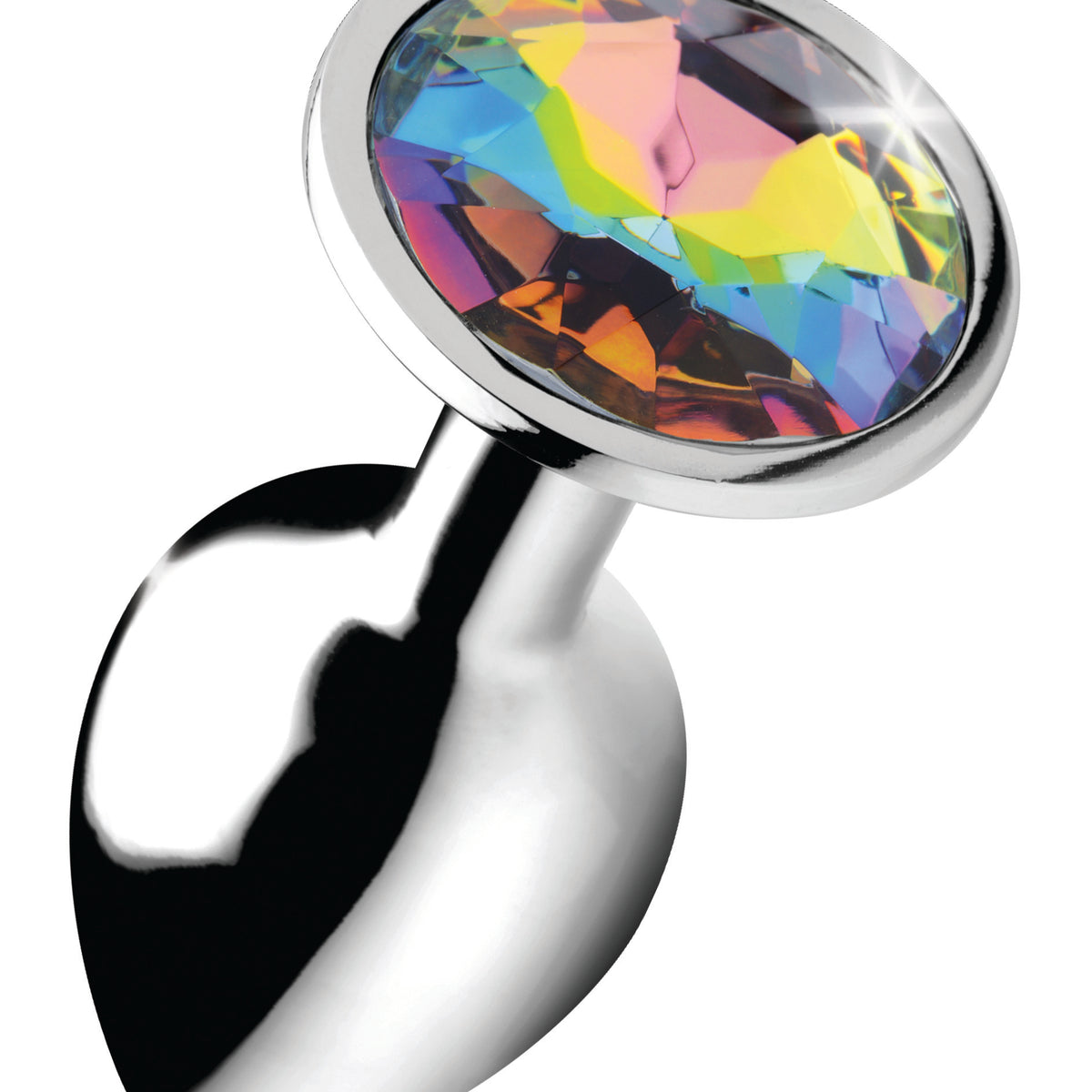 Rainbow Prism Gem Anal Plug - Large