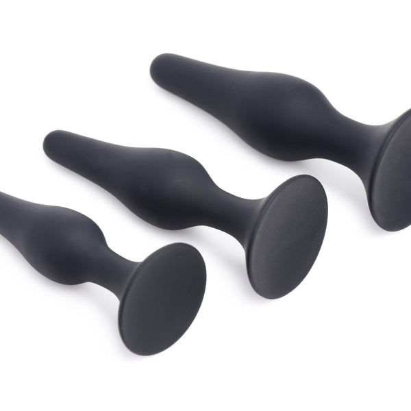 Triple Spire Tapered Silicone Anal Trainer Set