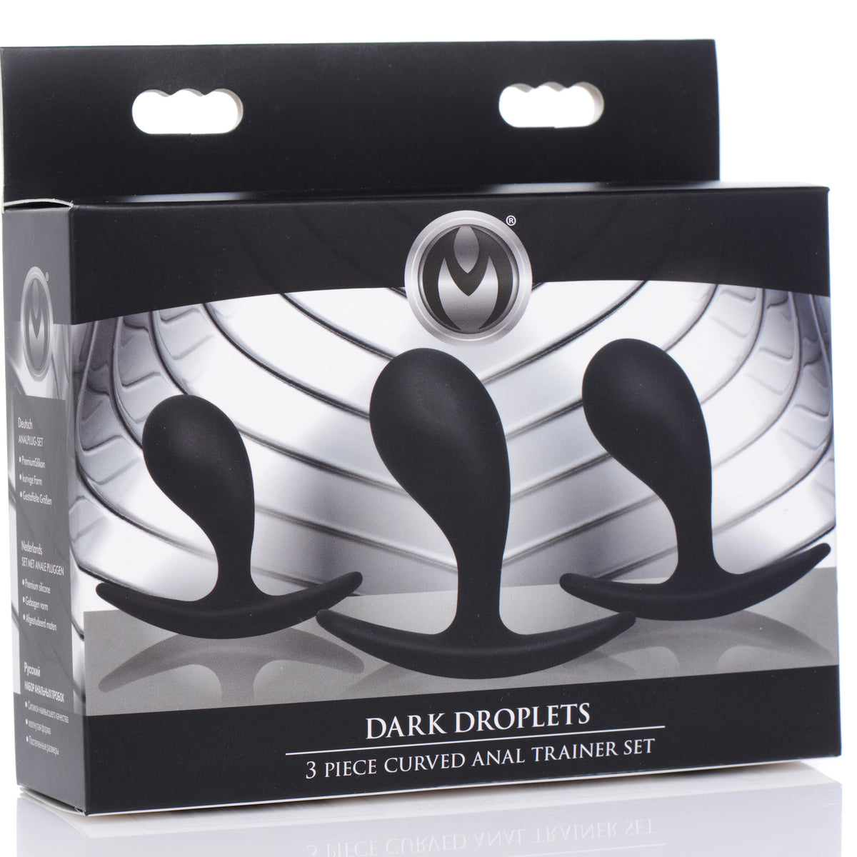 Dark Droplets 3 Piece Curved Silicone Anal Trainer Set