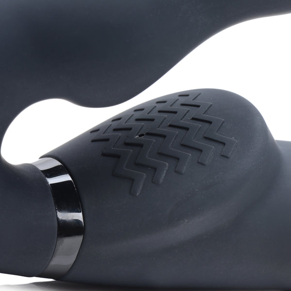Ergo-Fit Twist Inflatable Vibrating Silicone Strapless Strap-on -