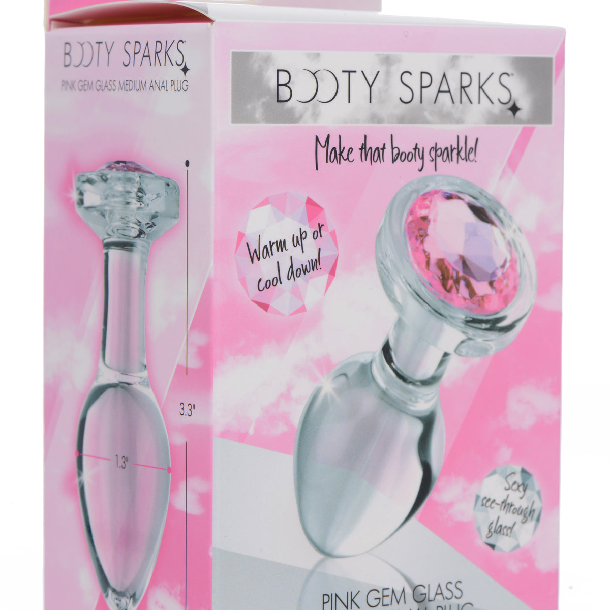 Gem Glass Anal Plug - Medium
