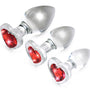 Heart Gem Glass Anal Plug Set