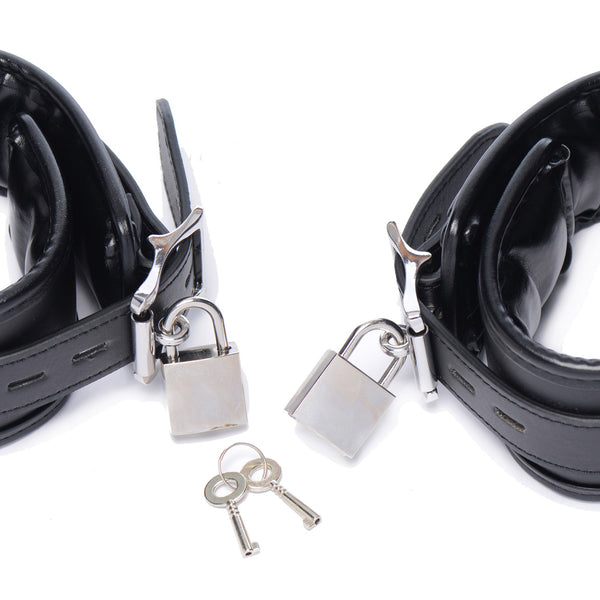 Squat Anal Impaler with Spreader Bar and Cuffs