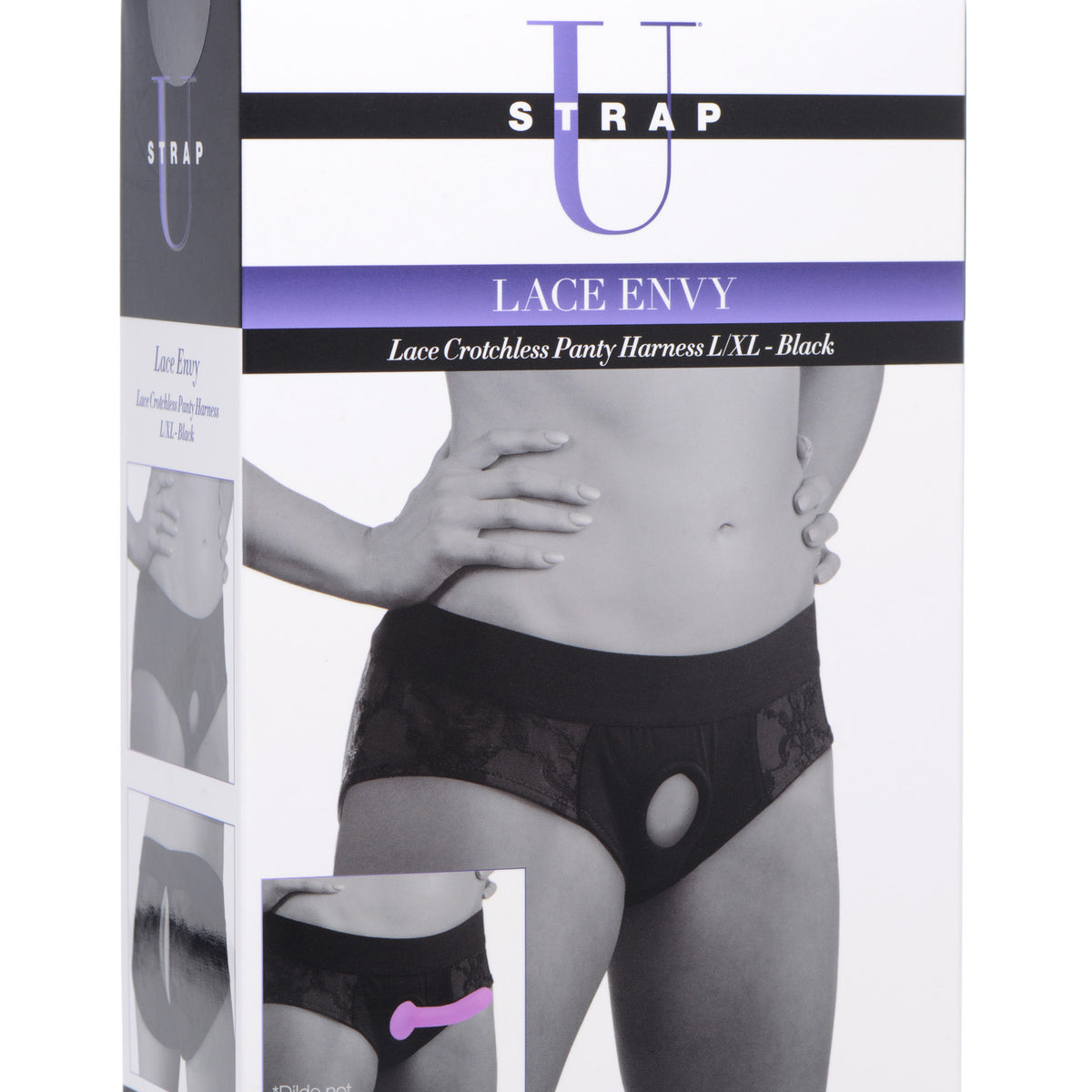 Lace Envy  Crotchless Panty Harness - L-XL
