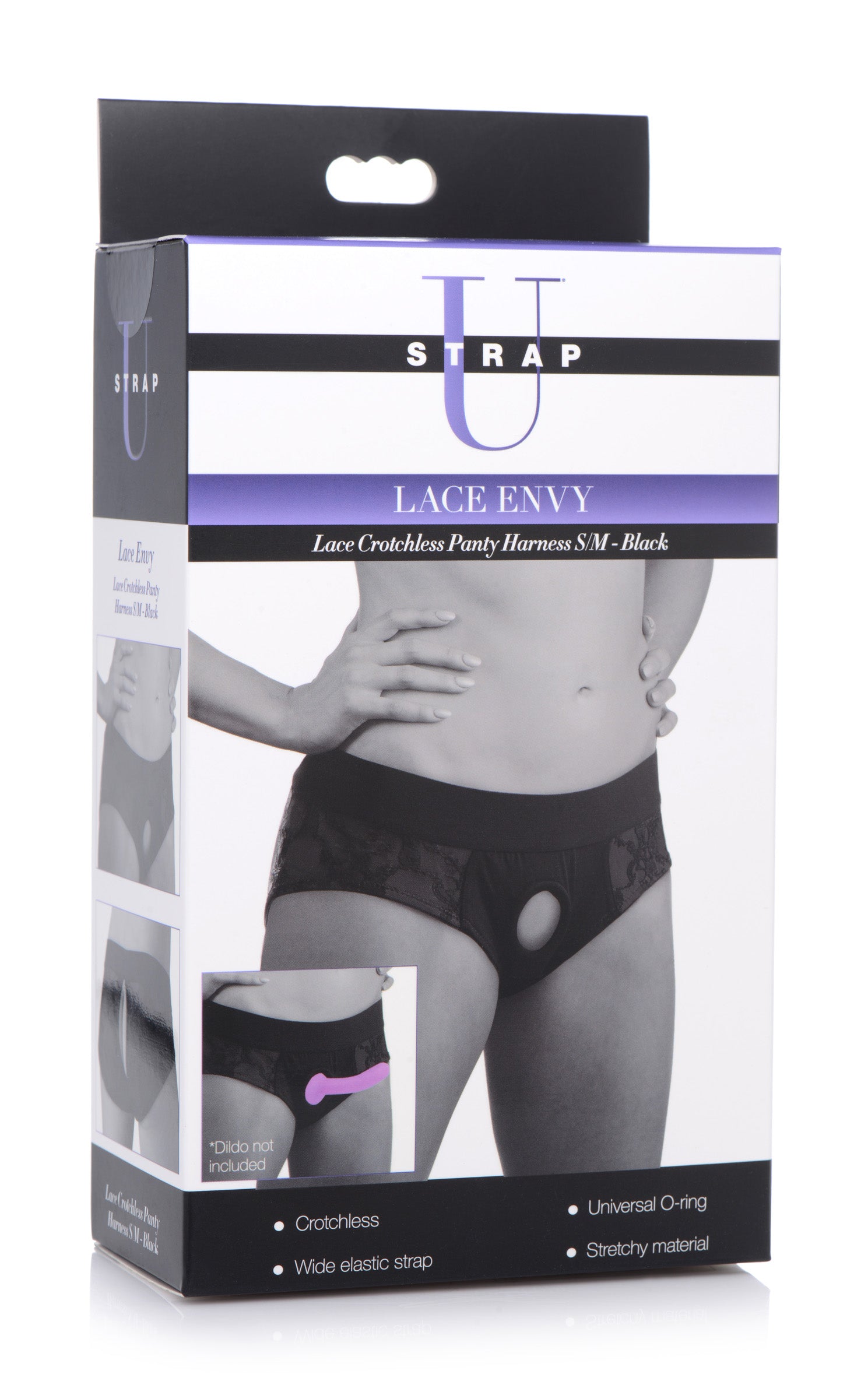 Lace Envy  Crotchless Panty Harness - L-XL