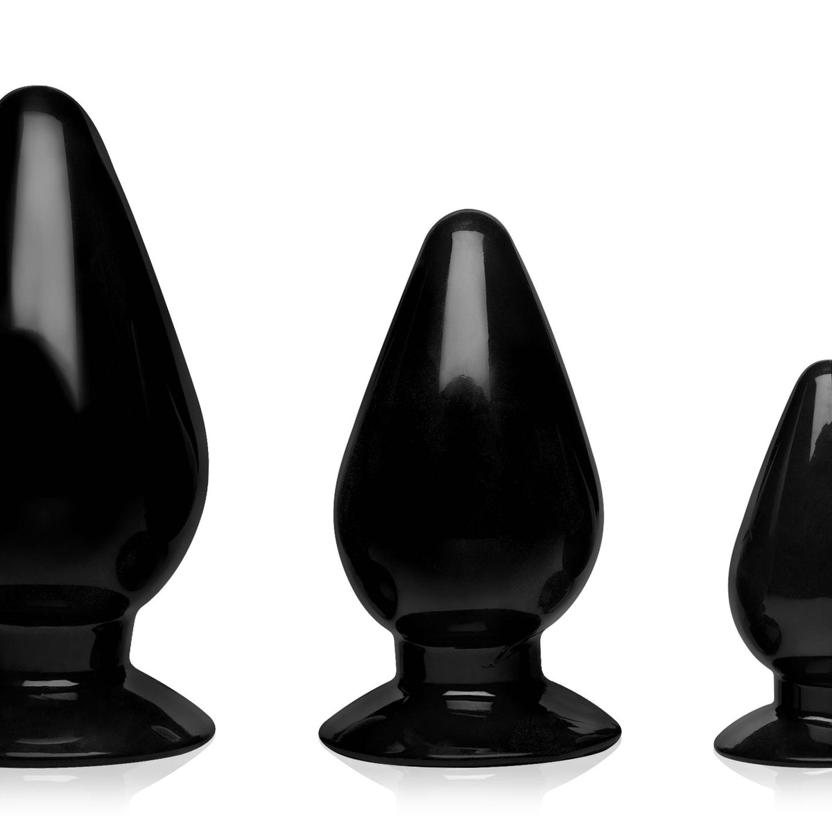 Triple Cones 3 Piece Anal Plug Set -