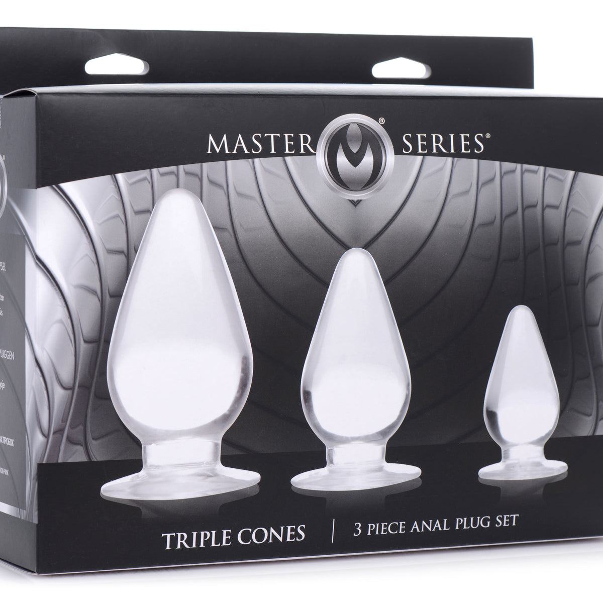 Triple Cones 3 Piece Anal Plug Set -