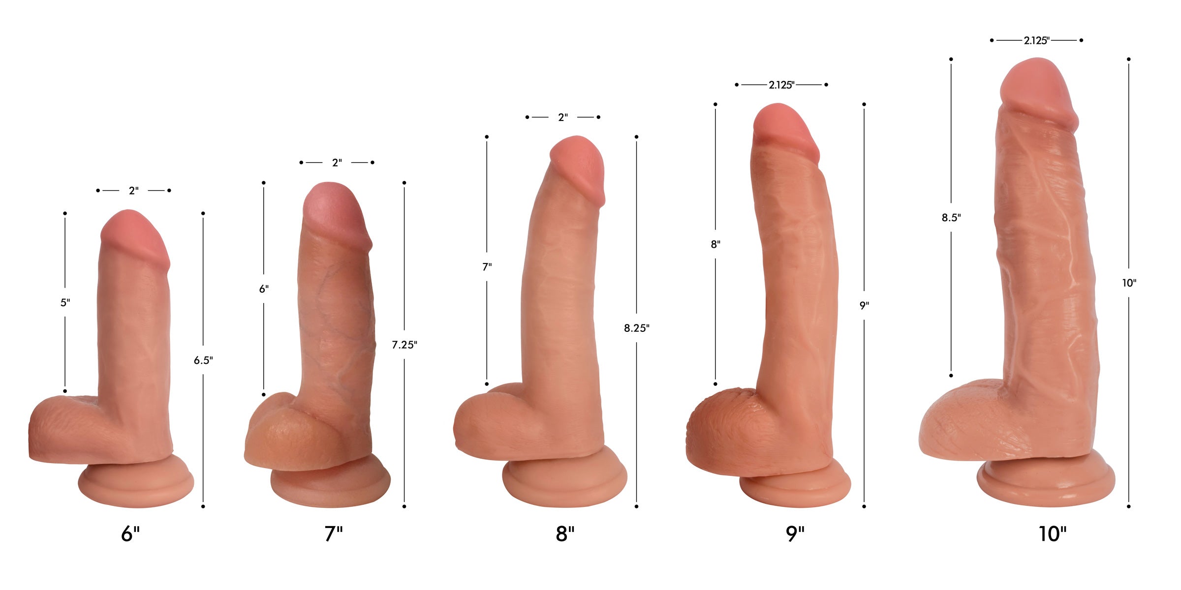 Jock Light Bareskin Dildo - 7 Inch