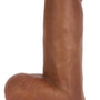 Jock Dark Bareskin Vibrating Dildo with Balls - 6 Inch