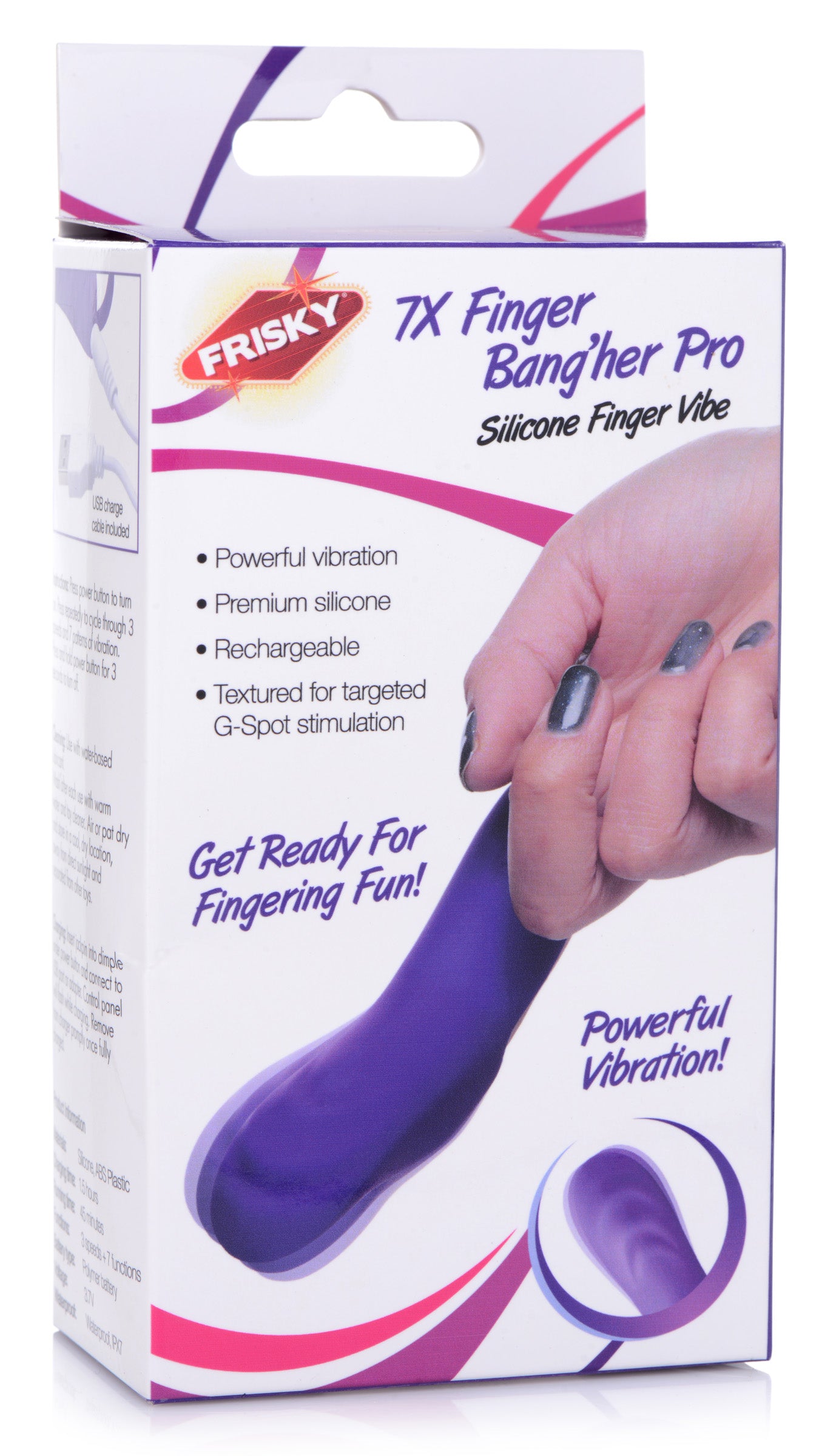 7X Finger Bang Her Pro Silicone Vibrator