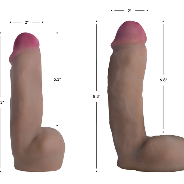 Dual Density Squirting Dildo - 8 Inch