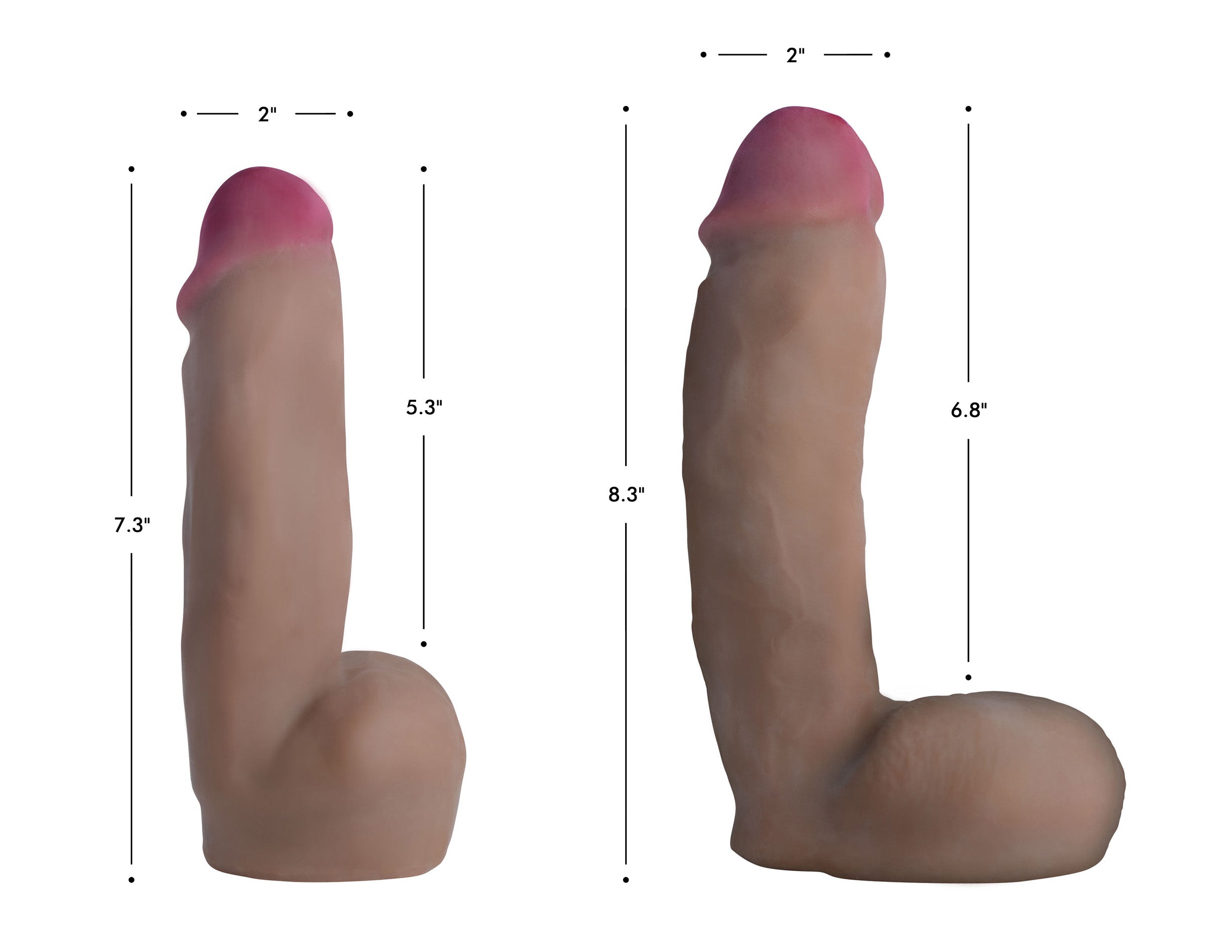 Dual Density Squirting Dildo - 8 Inch