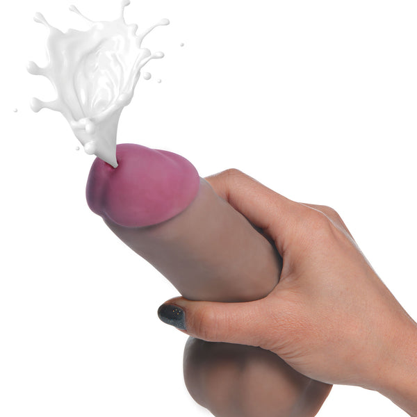 Dark Dual Density Squirting Dildo - 7 Inch