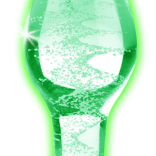 Glow-In-The-Dark Glass Anal Plug - Large