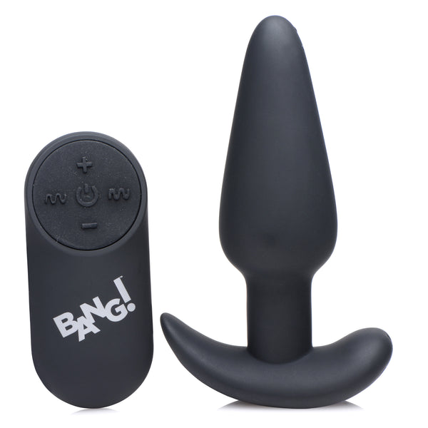 Remote Control 21X Vibrating Silicone Butt Plug -