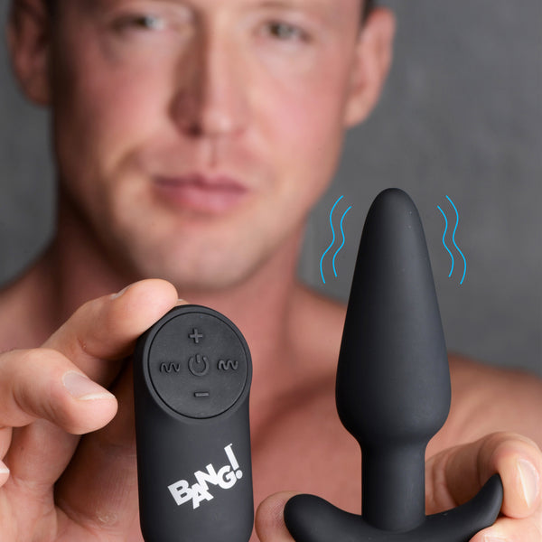 Remote Control 21X Vibrating Silicone Butt Plug -