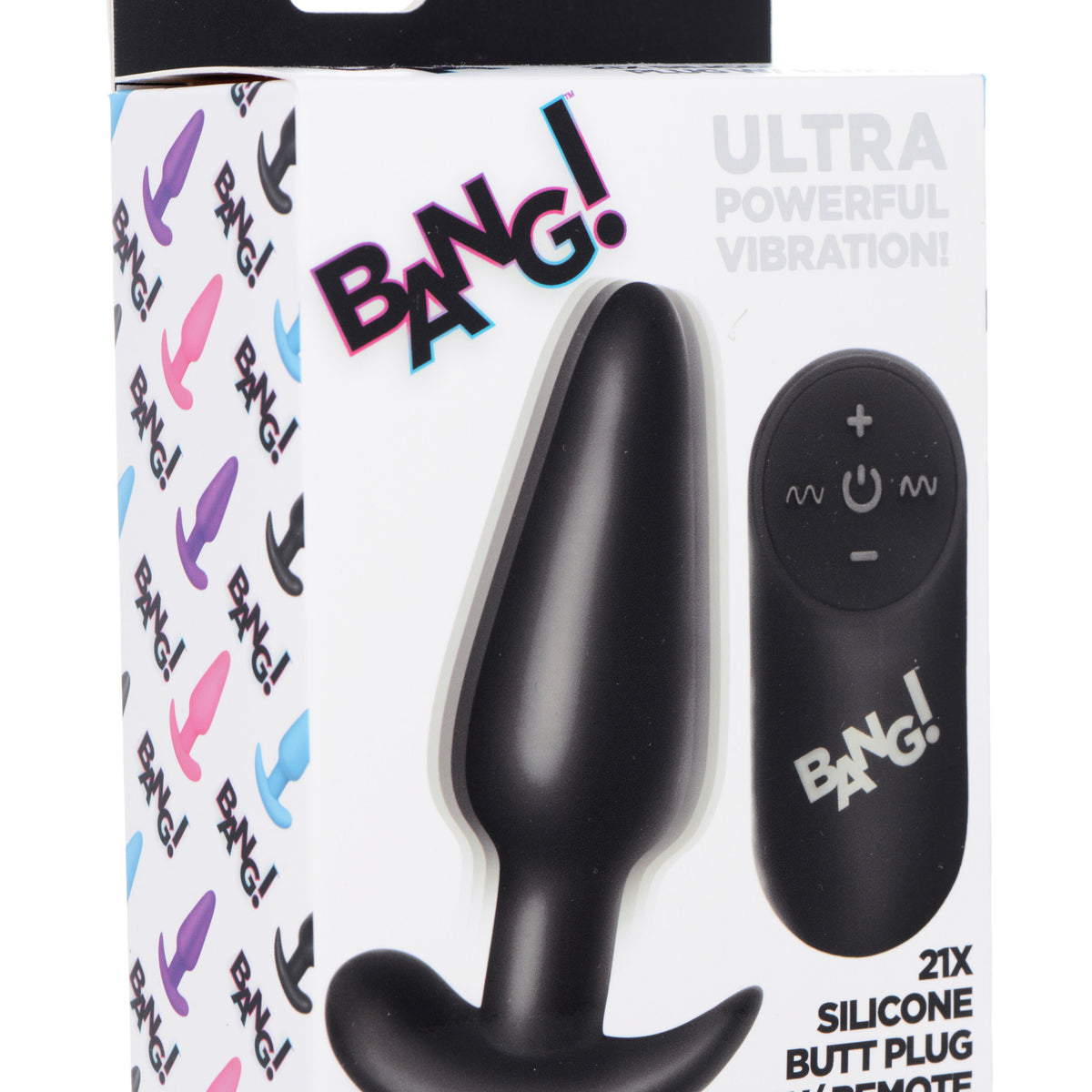 Remote Control 21X Vibrating Silicone Butt Plug -
