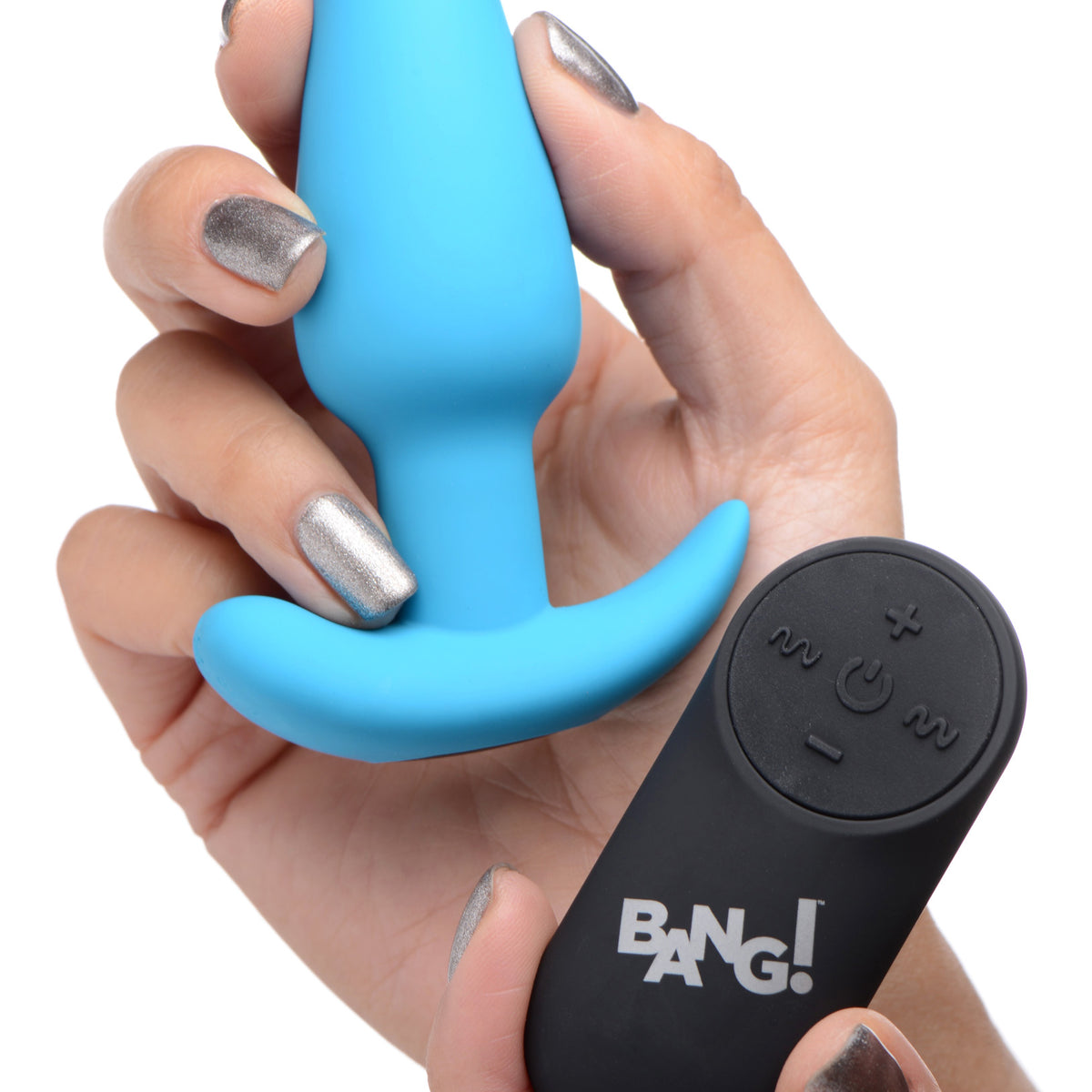 Remote Control 21X Vibrating Silicone Butt Plug -