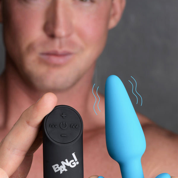 Remote Control 21X Vibrating Silicone Butt Plug -