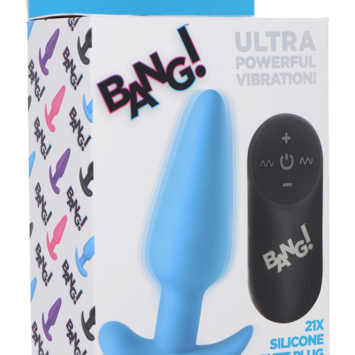 Remote Control 21X Vibrating Silicone Butt Plug -