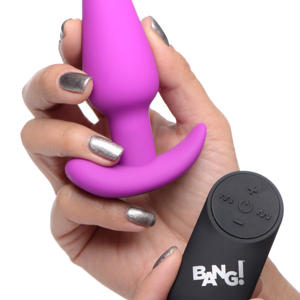Remote Control 21X Vibrating Silicone Butt Plug -