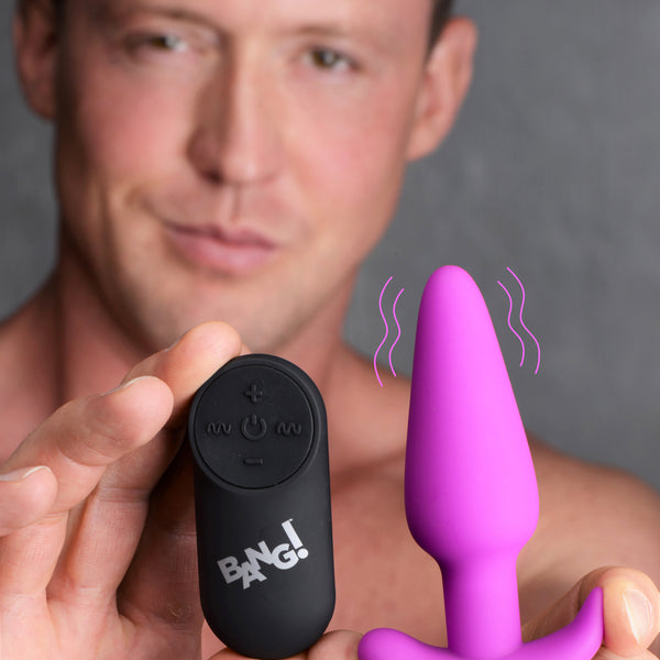 Remote Control 21X Vibrating Silicone Butt Plug -