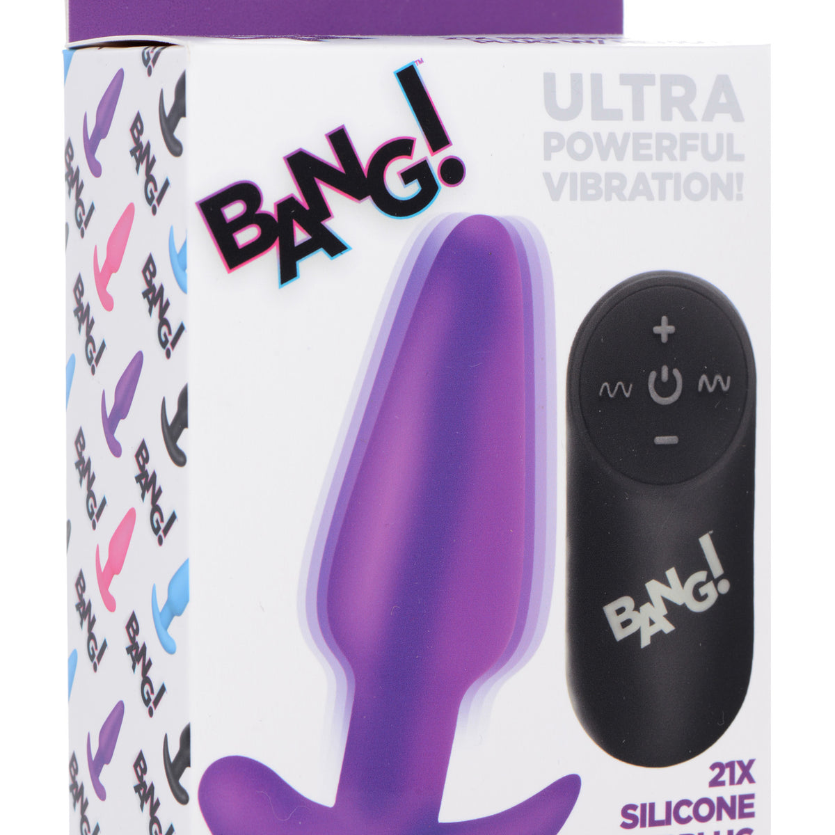 Remote Control 21X Vibrating Silicone Butt Plug -