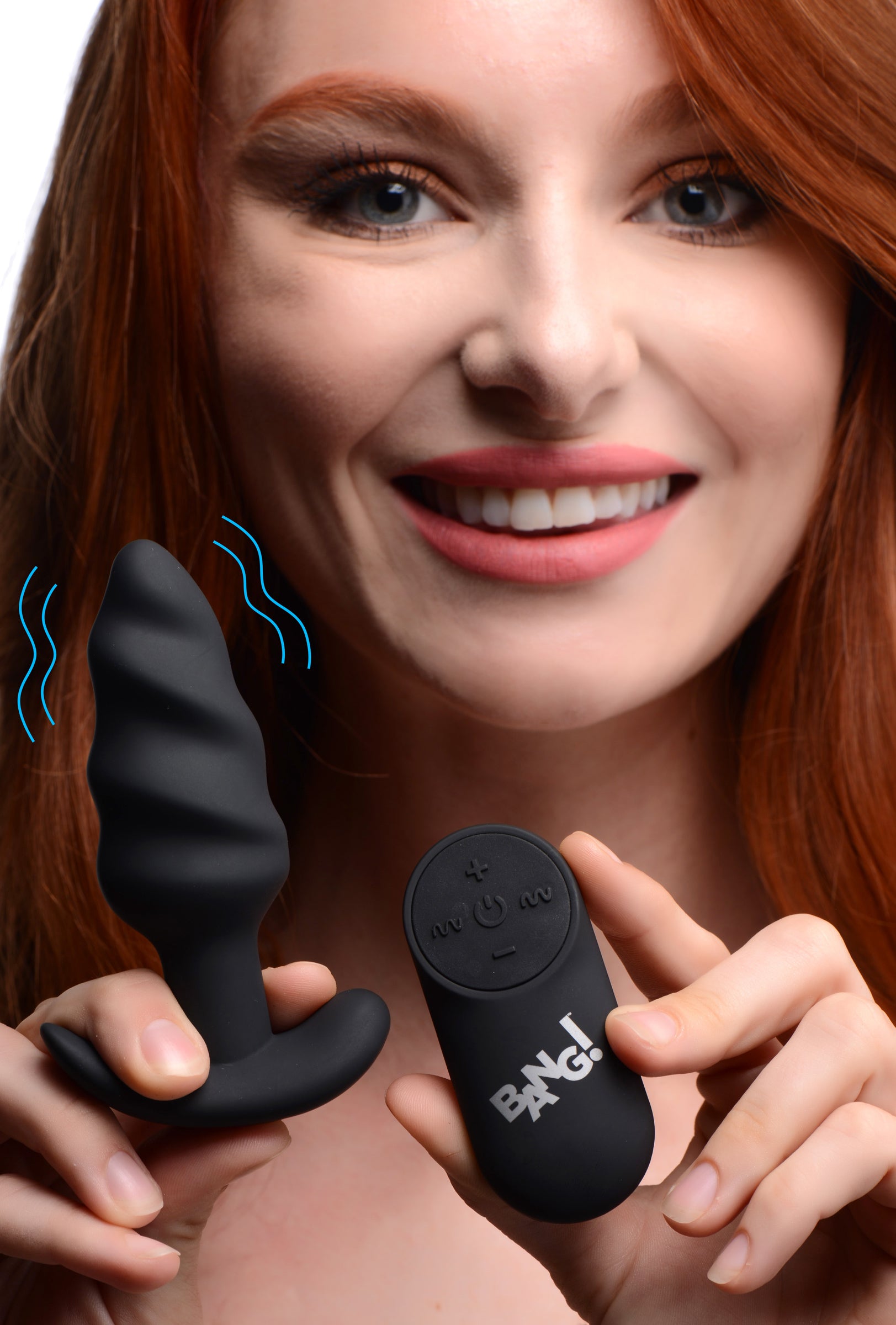 Remote Control 21X Vibrating Silicone Swirl Butt Plug