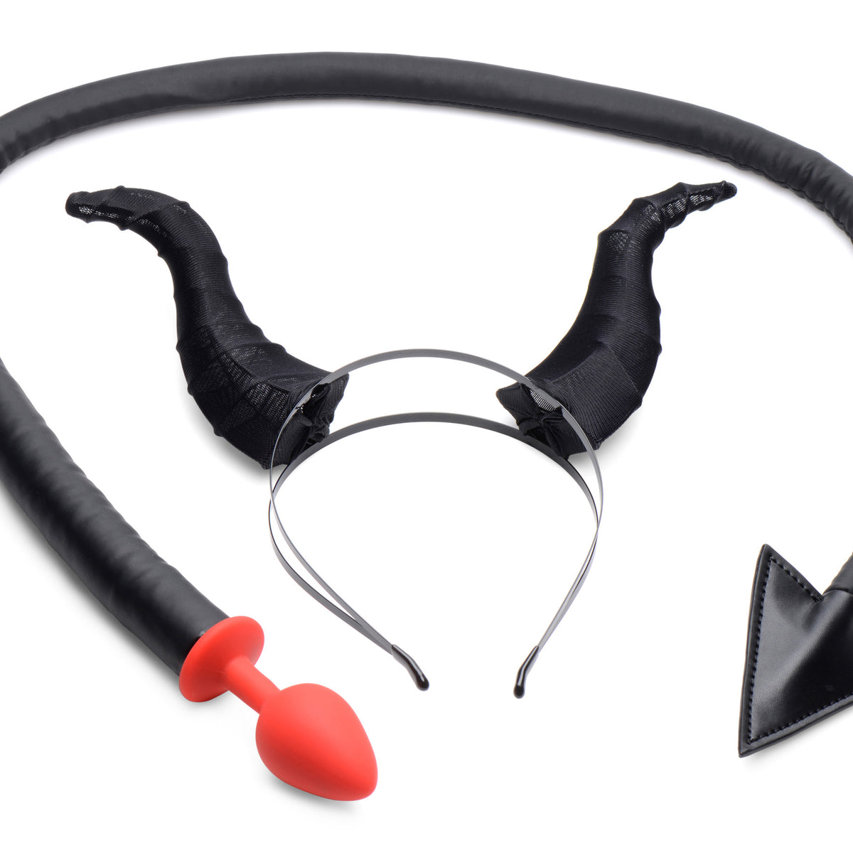 Devil Tail Anal Plug and Horns Set