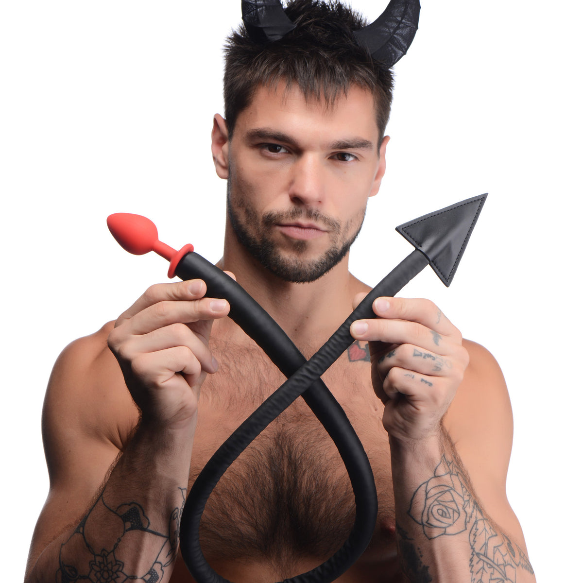 Devil Tail Anal Plug and Horns Set