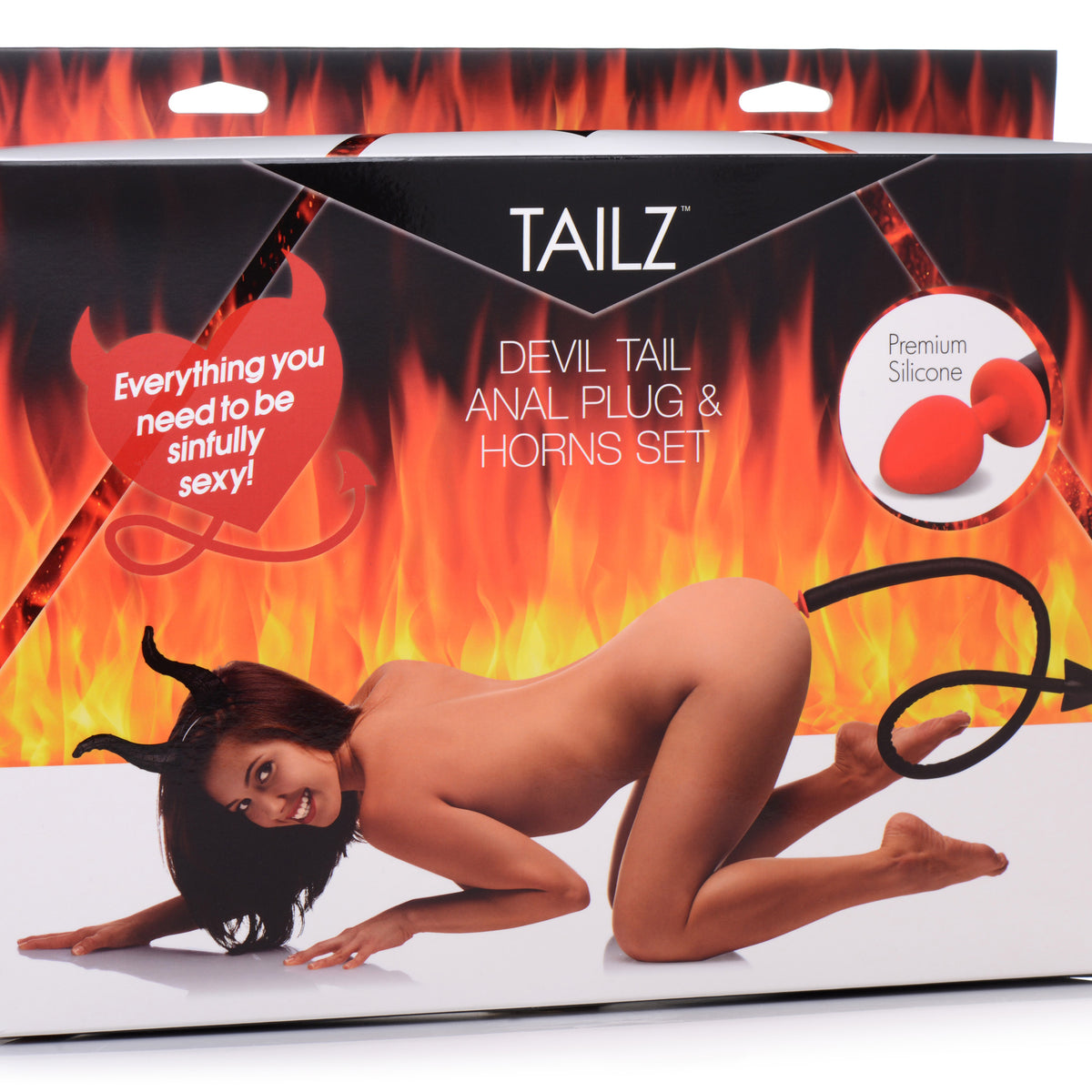 Devil Tail Anal Plug and Horns Set