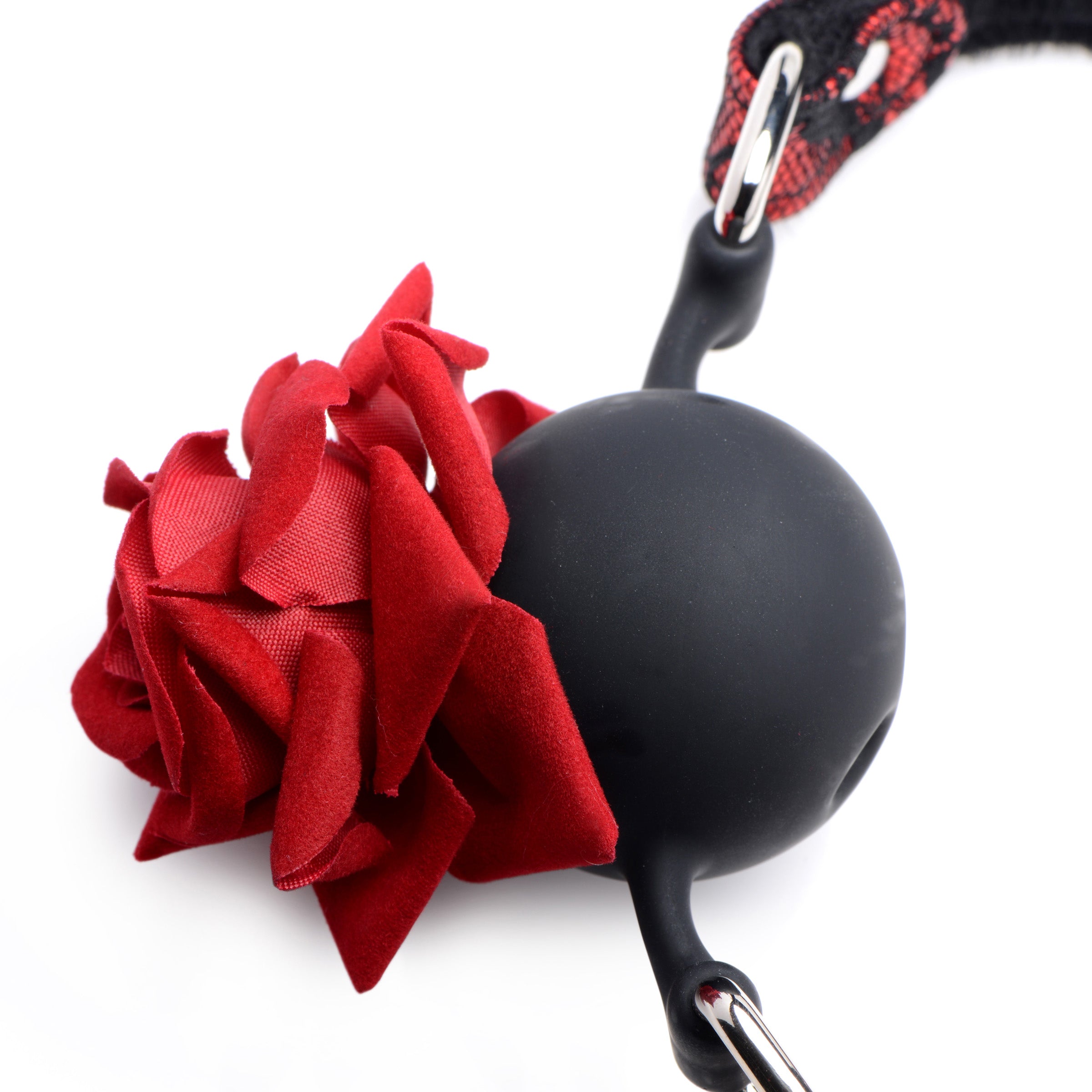 Silicone Ball Gag with Rose